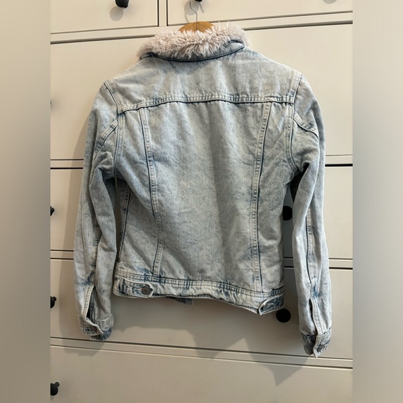 Women’s Levi Denim Wool Jacket - Picture 3 of 4